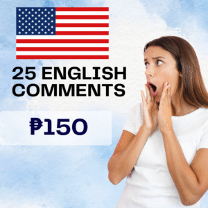 Social Media boosting 25 English comments